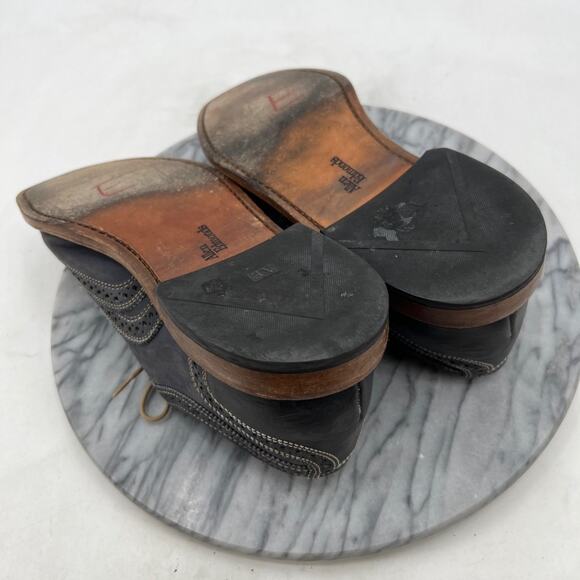 Allen Edmonds Mens 10.5 Shoe Chalkboard Gray Leather Neumok Wingtip Oxford Dress main image 2